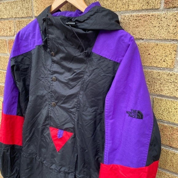 Vintage 90s The North Face Shell Jacket Purple/Black - Picture 7 of 13